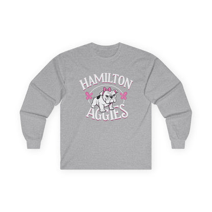 Adult Long Sleeve Tee \ Hamilton Aggies \ HAG4