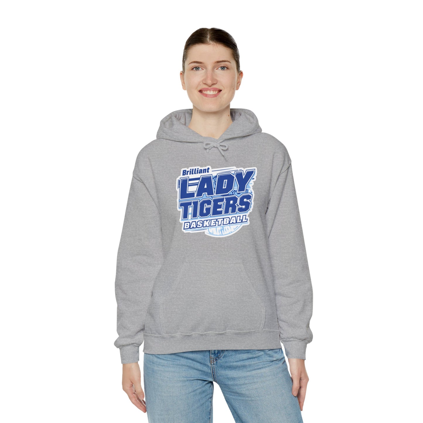 Adult Hoodie Sweatshirt \ Brilliant Tigers Basketball \ BTBKG2