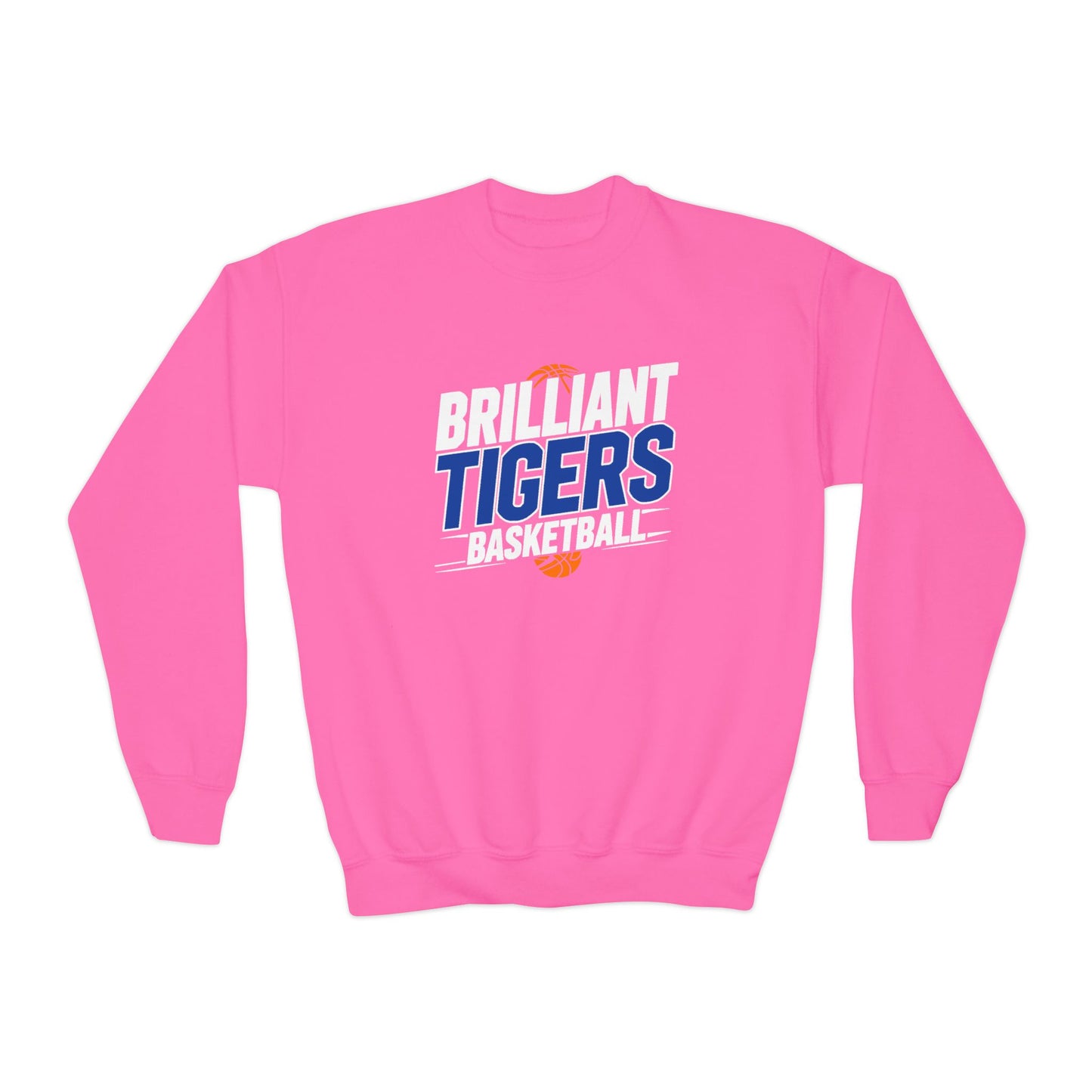 Youth Crewneck Sweatshirt \ Brilliant Tigers Basketball \ BTBK1