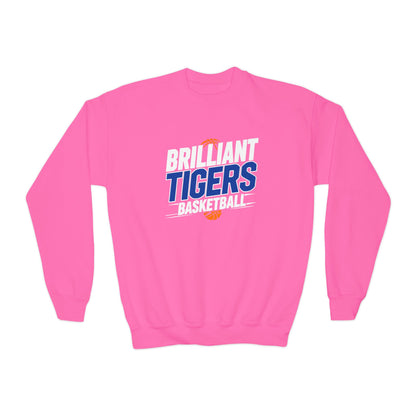 Youth Crewneck Sweatshirt \ Brilliant Tigers Basketball \ BTBK1