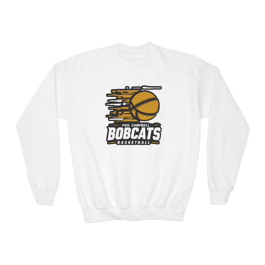 Youth Crewneck Sweatshirt \ Phil Campbell Bobcats Basketball \ PCBBK2