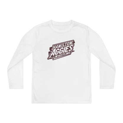 Youth Long Sleeve Tee \ Hamilton Aggies Wrestling \ HAW1