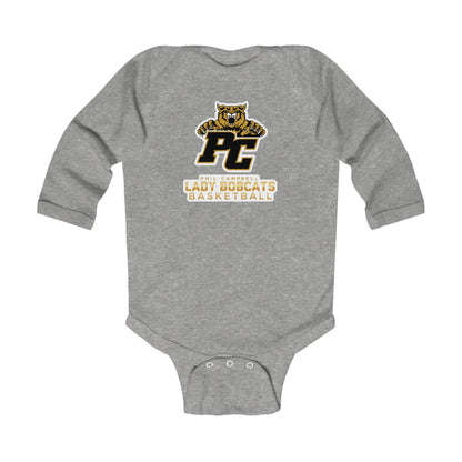 Long Sleeve Baby Bodysuit \ Phil Campbell Bobcats Basketball \ PCBBKG1