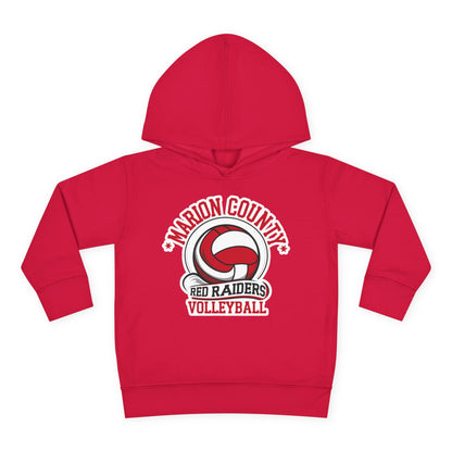Toddler Hoodie Sweatshirt \ Marion County Red Raiders Volleyball \ MCV1
