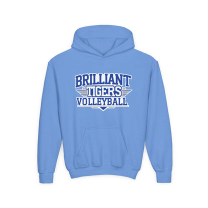 Youth Hoodie Sweatshirt \ Brilliant Tigers Volleyball \ BTV2