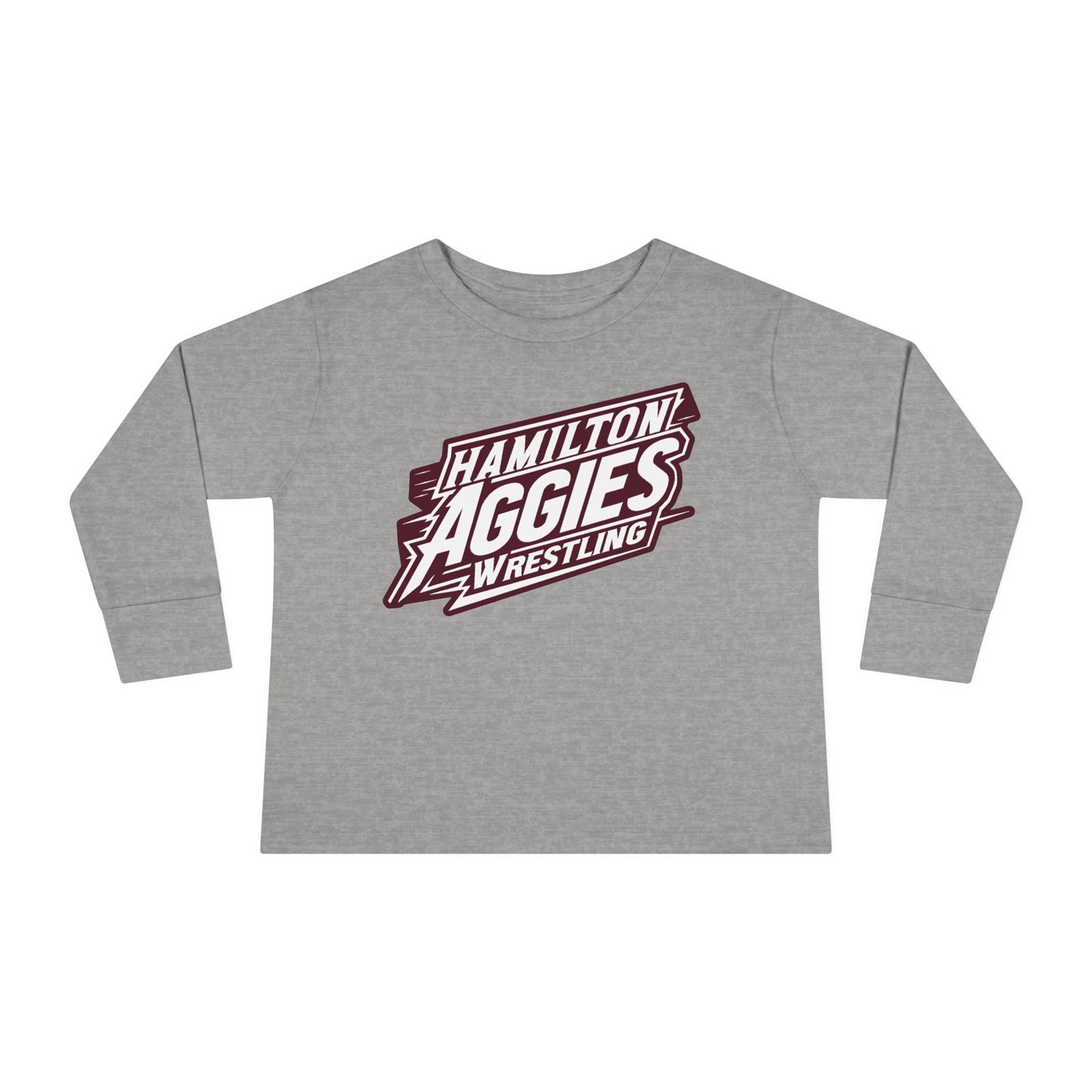 Toddler Long Sleeve Tee \ Hamilton Aggies Wrestling \ HAW1
