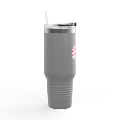 40oz Insulated Tumbler \ Hamilton Aggies Wrestling \ HAWG2