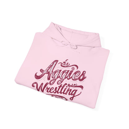 Adult Hoodie Sweatshirt \ Hamilton Aggies Wrestling \ HAWG2