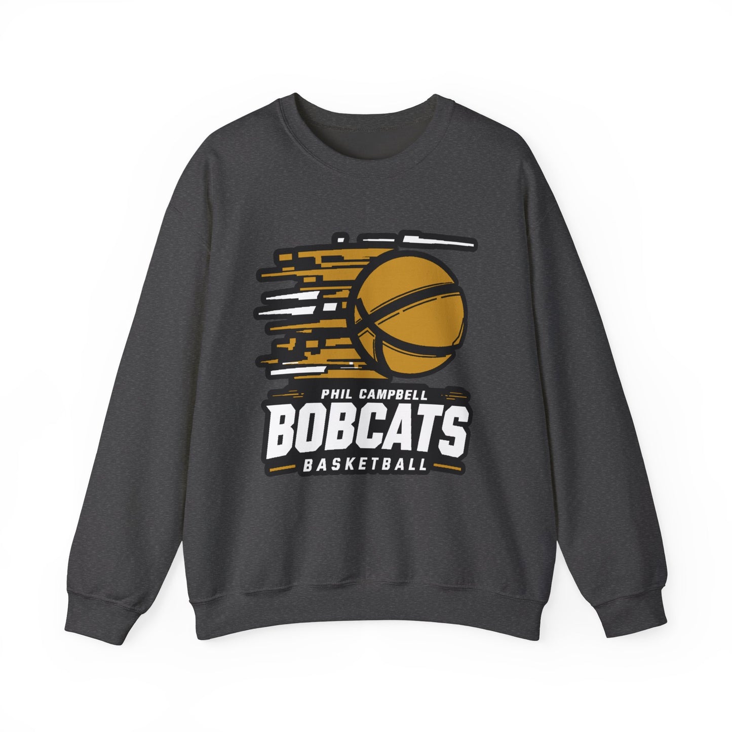 Adult Crewneck Sweatshirt \ Phil Campbell Bobcats Basketball \ PCBBK2