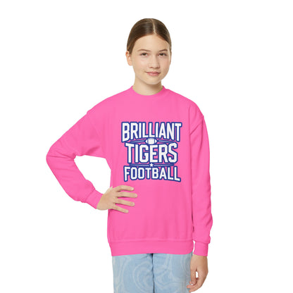 Youth Crewneck Sweatshirt \ Brilliant Tigers Football \ BTF1