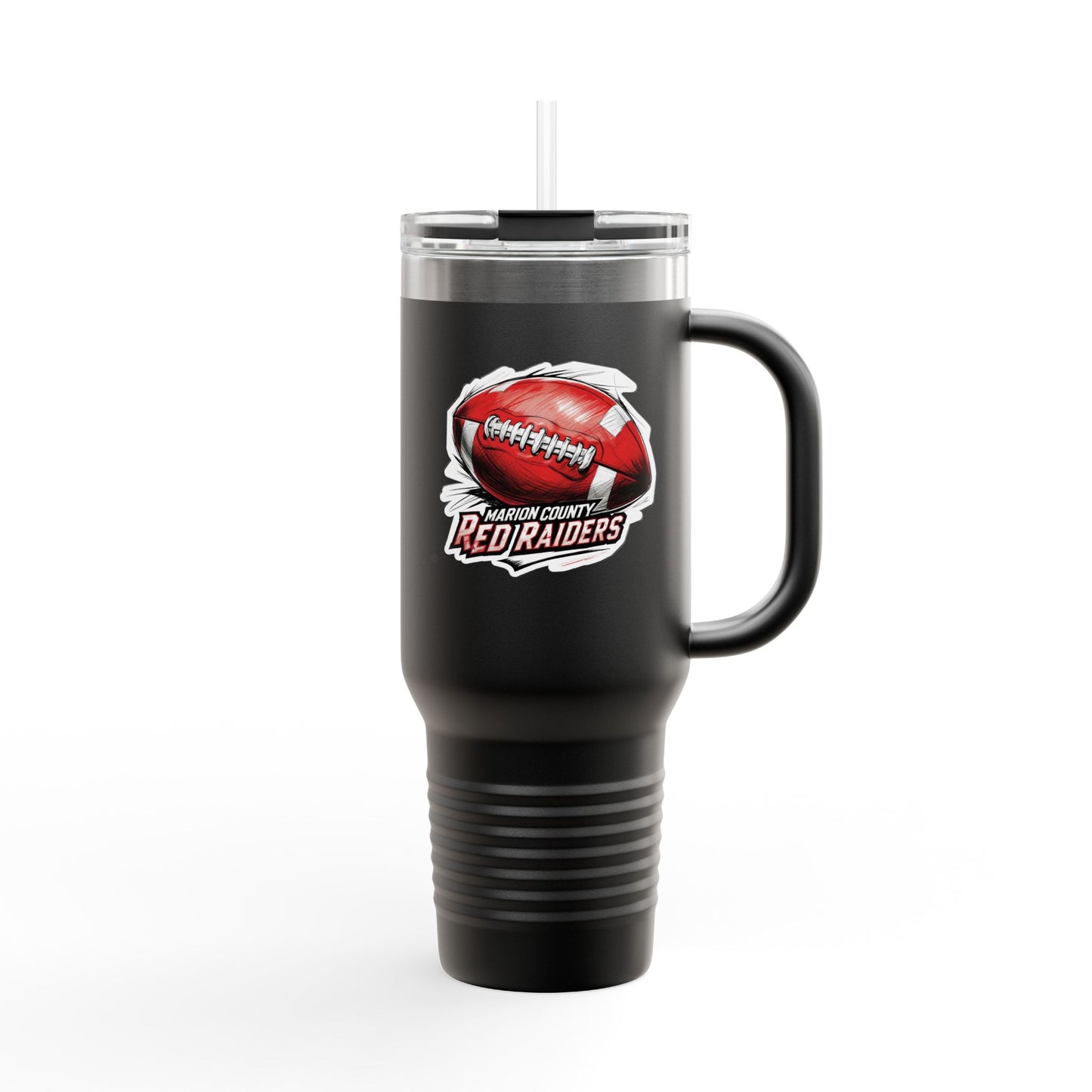 40oz Insulated Tumbler \ Marion County Red Raiders Football \ MCF1