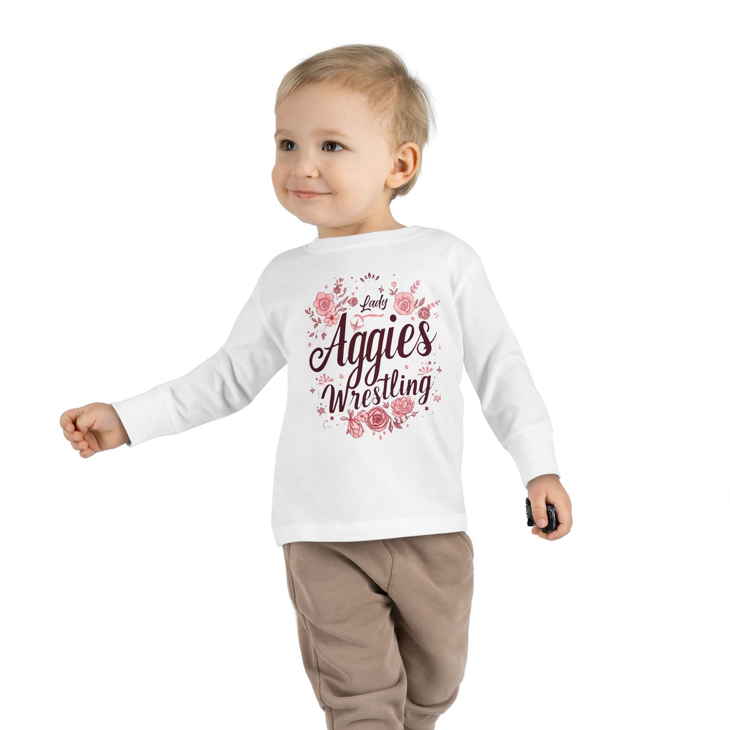 Toddler Long Sleeve Tee \ Hamilton Aggies Wrestling \ HAWG1