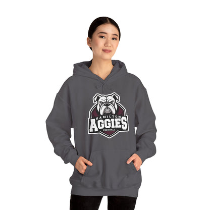 Adult Hoodie Sweatshirt \ Hamilton Aggies Football \ HAF2