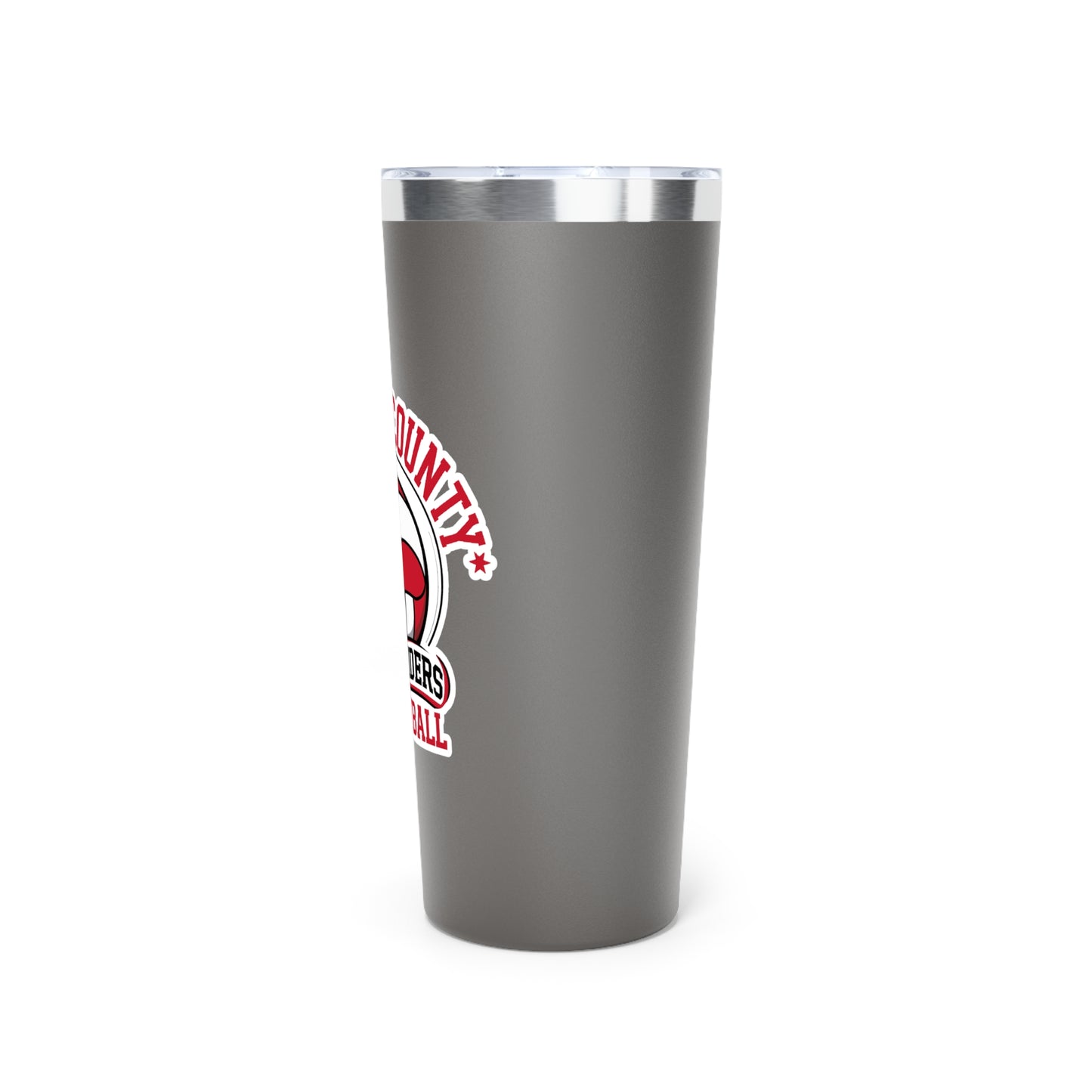 22oz Copper Insulated Tumbler \ Marion County Red Raiders Volleyball \ MCV1