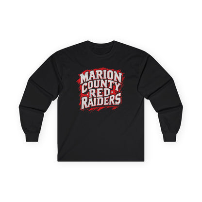 Adult Long Sleeve Tee \ Marion County Red Raiders \ MC1