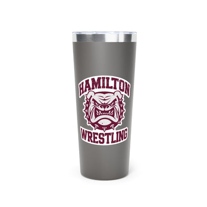 22oz Copper Insulated Tumbler \ Hamilton Aggies Wrestling \ HAW2