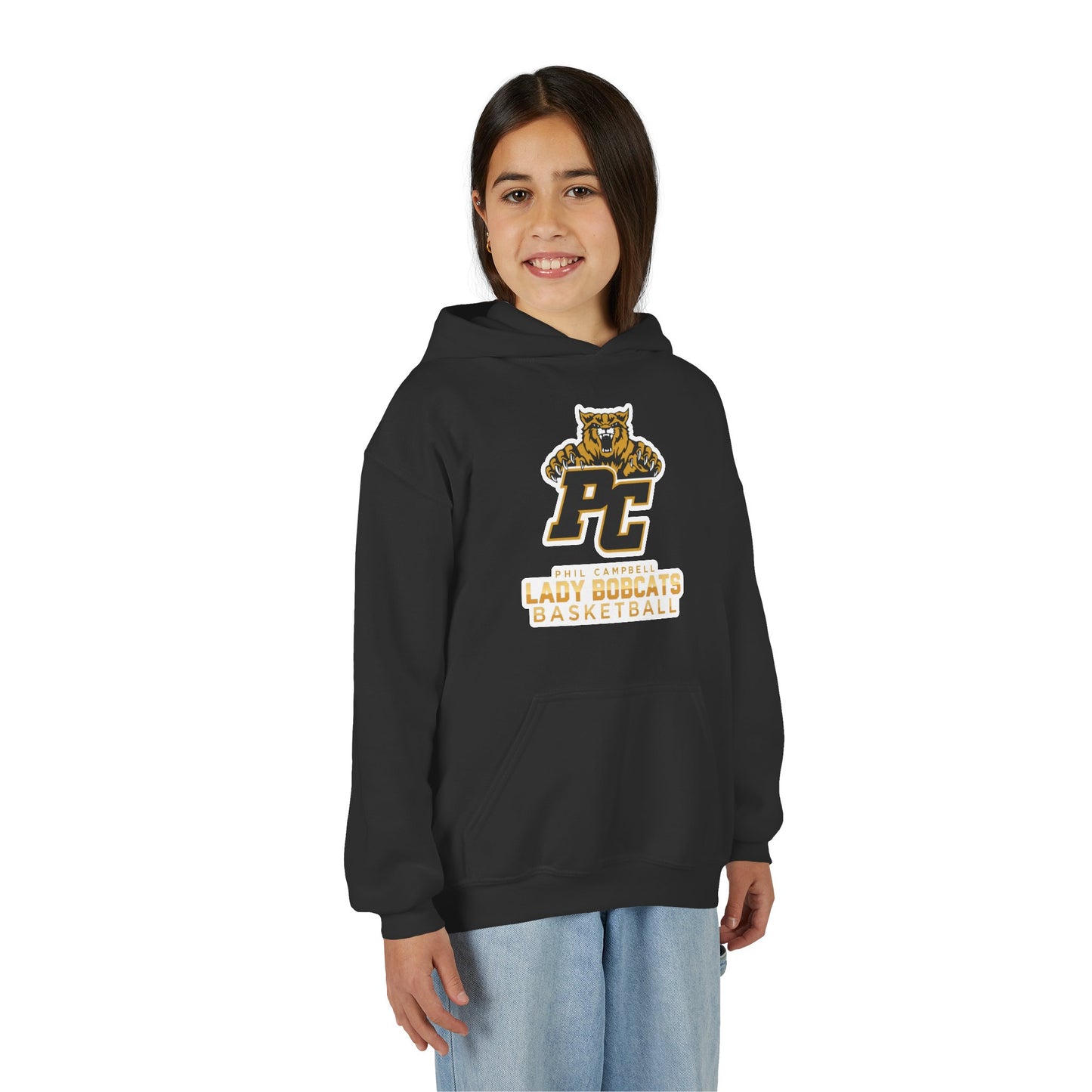 Youth Hoodie Sweatshirt \ Phil Campbell Bobcats Basketball \ PCBBKG1