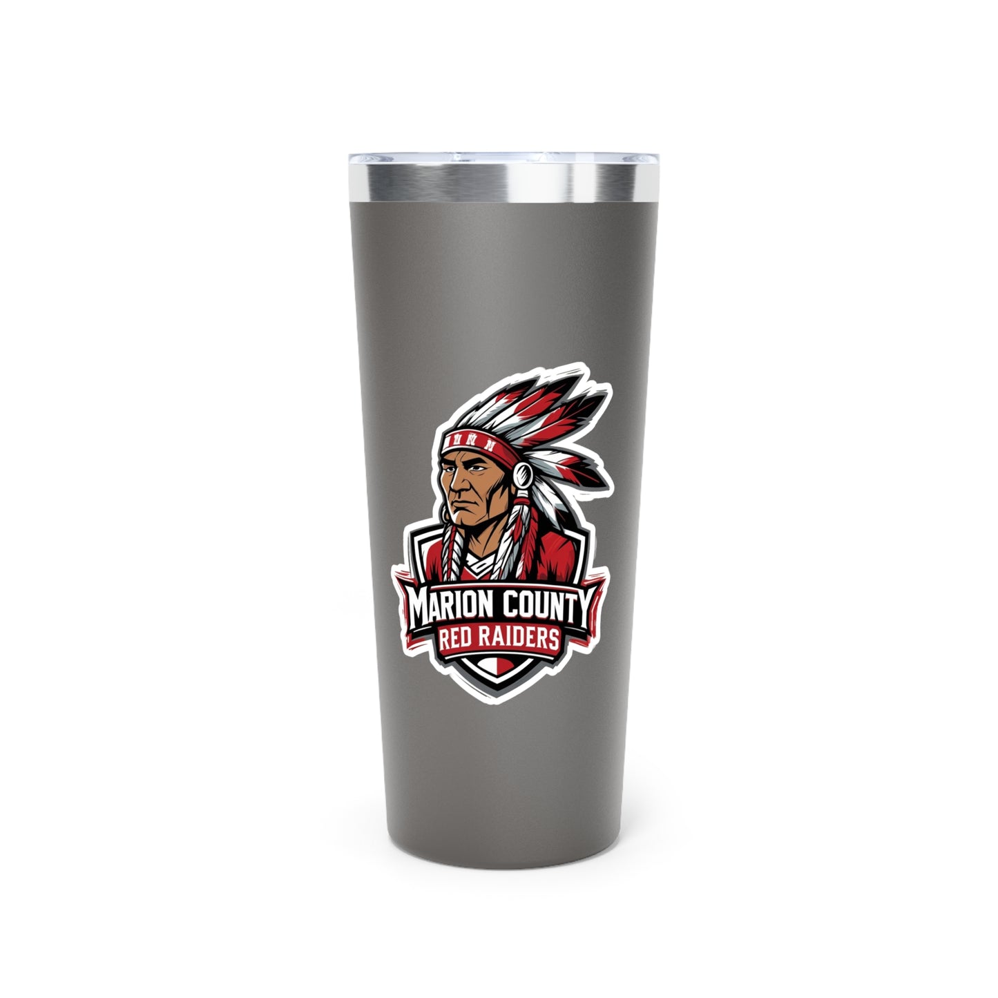 22oz Copper Insulated Tumbler \ Marion County Red Raiders \ MC2