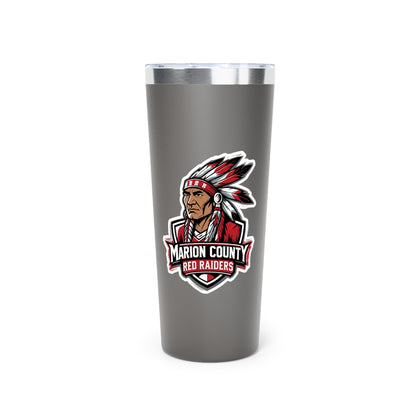 22oz Copper Insulated Tumbler \ Marion County Red Raiders \ MC2