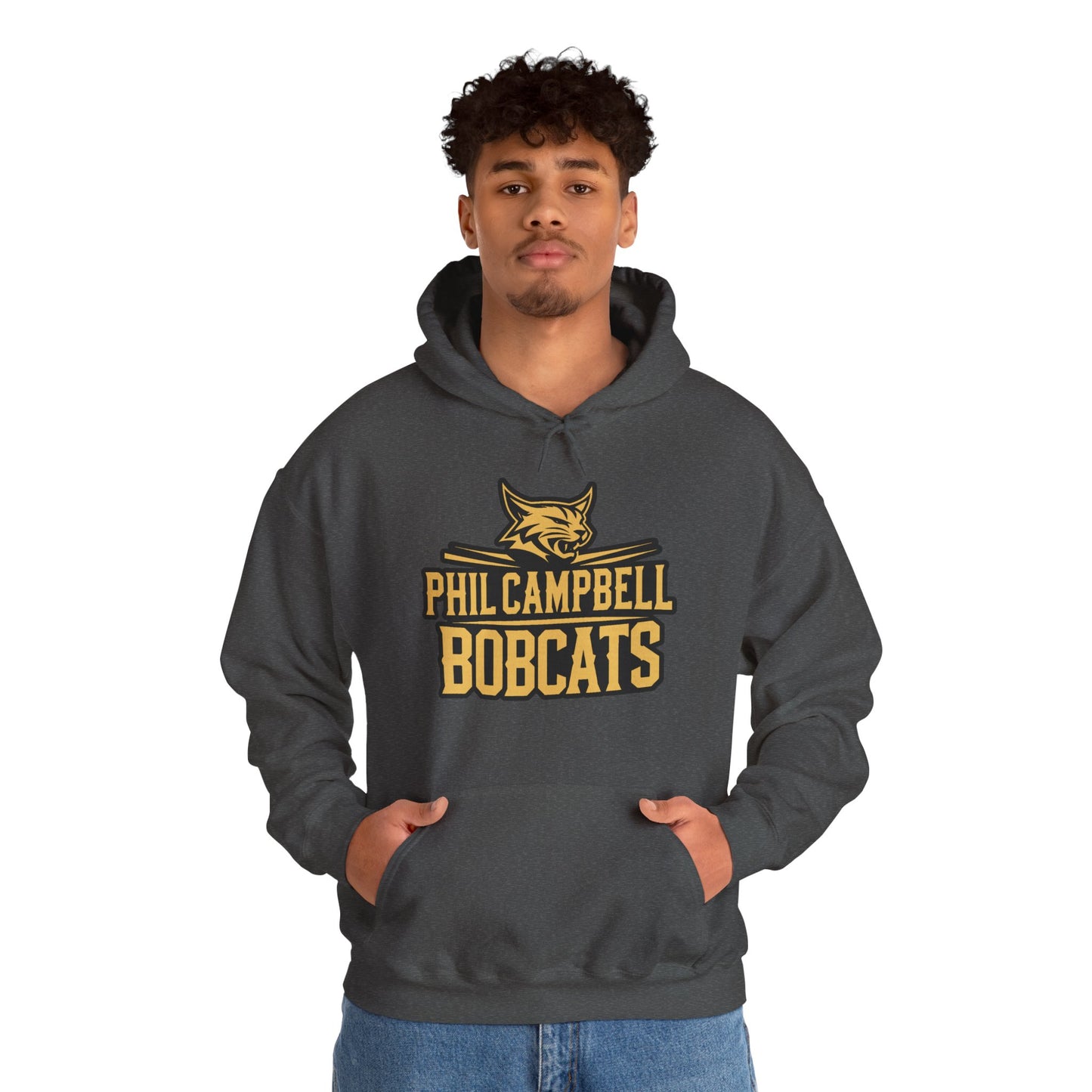 Adult Hoodie Sweatshirt \ Phil Campbell Bobcats \ PCB2