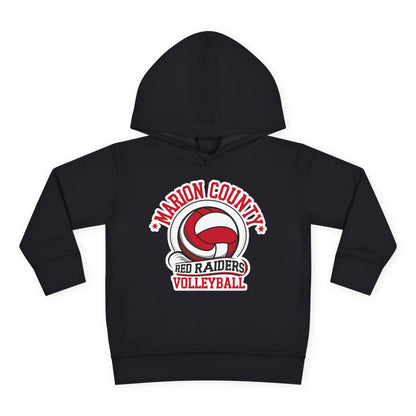 Toddler Hoodie Sweatshirt \ Marion County Red Raiders Volleyball \ MCV1