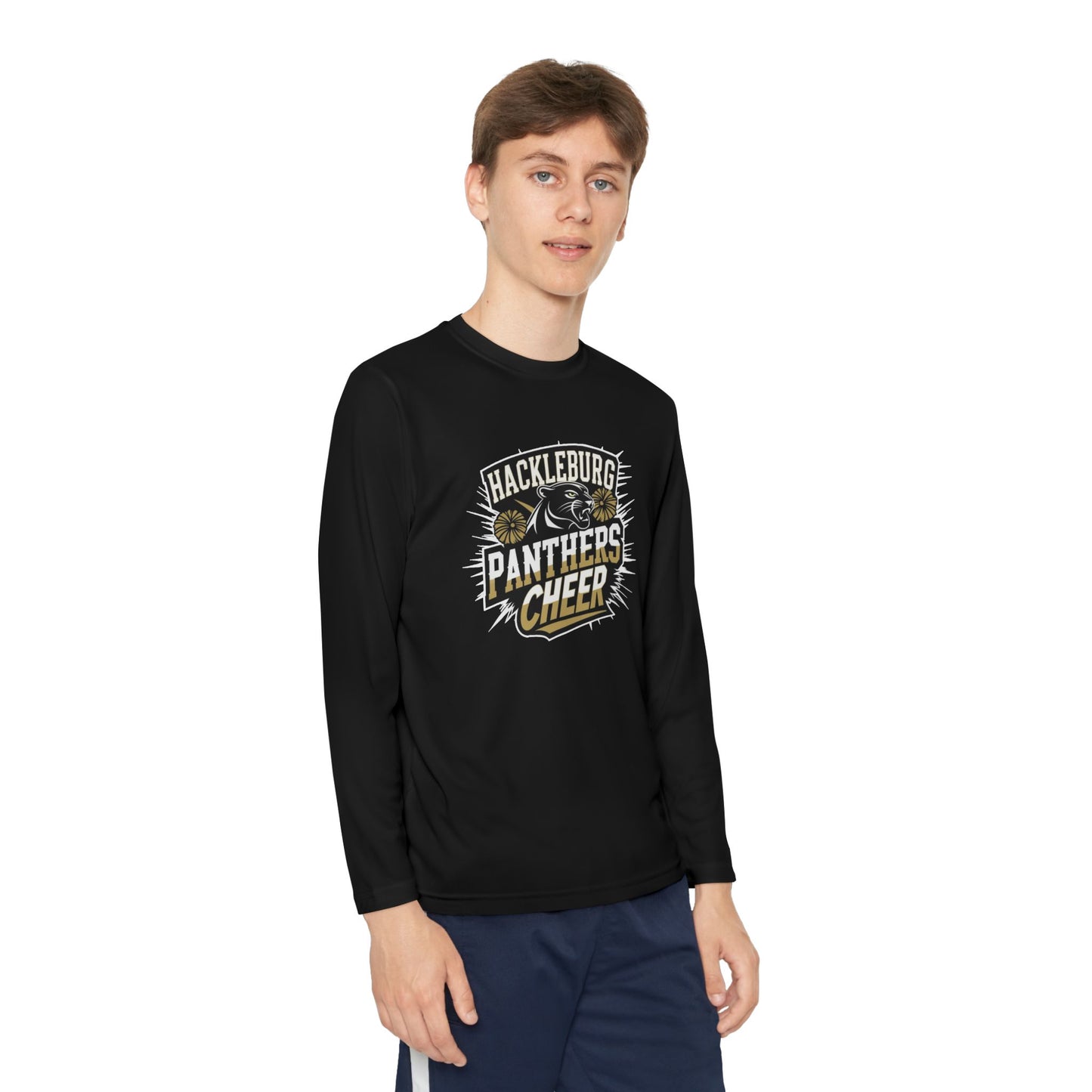 Youth Long Sleeve Tee \ Hackleburg Panthers Cheer \ HPC1