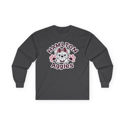 Adult Long Sleeve Tee \ Hamilton Aggies \ HAG3