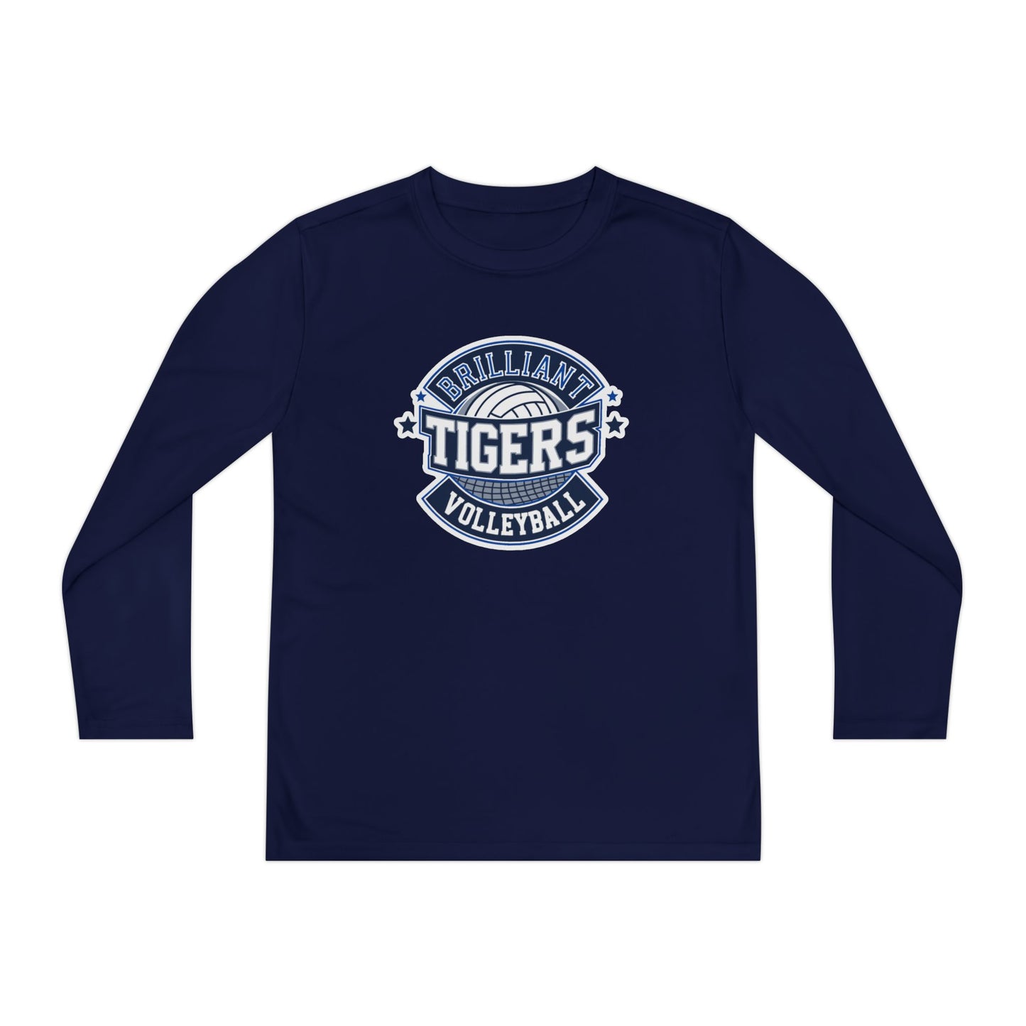 Youth Long Sleeve Tee \ Brilliant Tigers Volleyball \ BTV1
