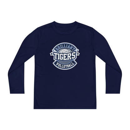 Youth Long Sleeve Tee \ Brilliant Tigers Volleyball \ BTV1