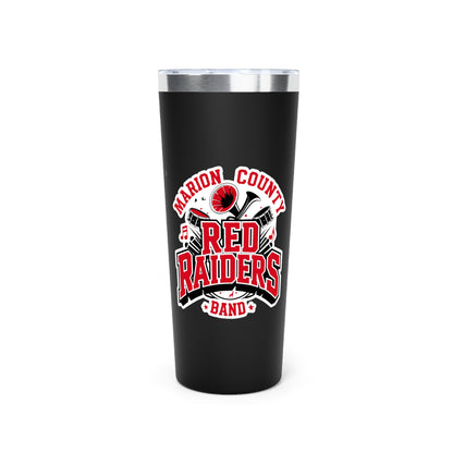 22oz Copper Insulated Tumbler \ Marion County Red Raiders Band \ MCB2