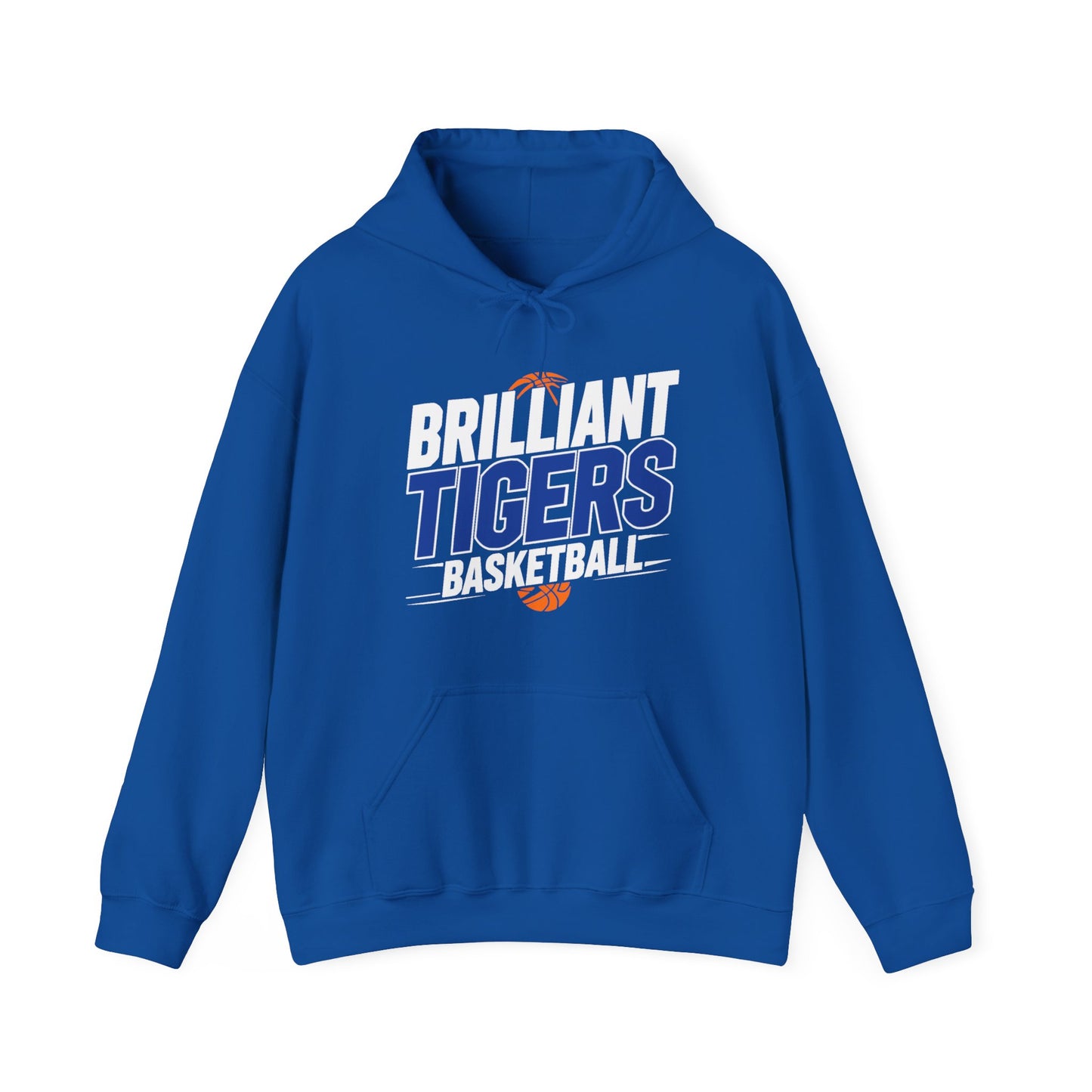 Adult Hoodie Sweatshirt \ Brilliant Tigers Basketball \ BTBK1