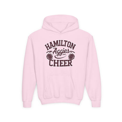 Youth Hoodie Sweatshirt \ Hamilton Aggies Cheer \ Style HAC2