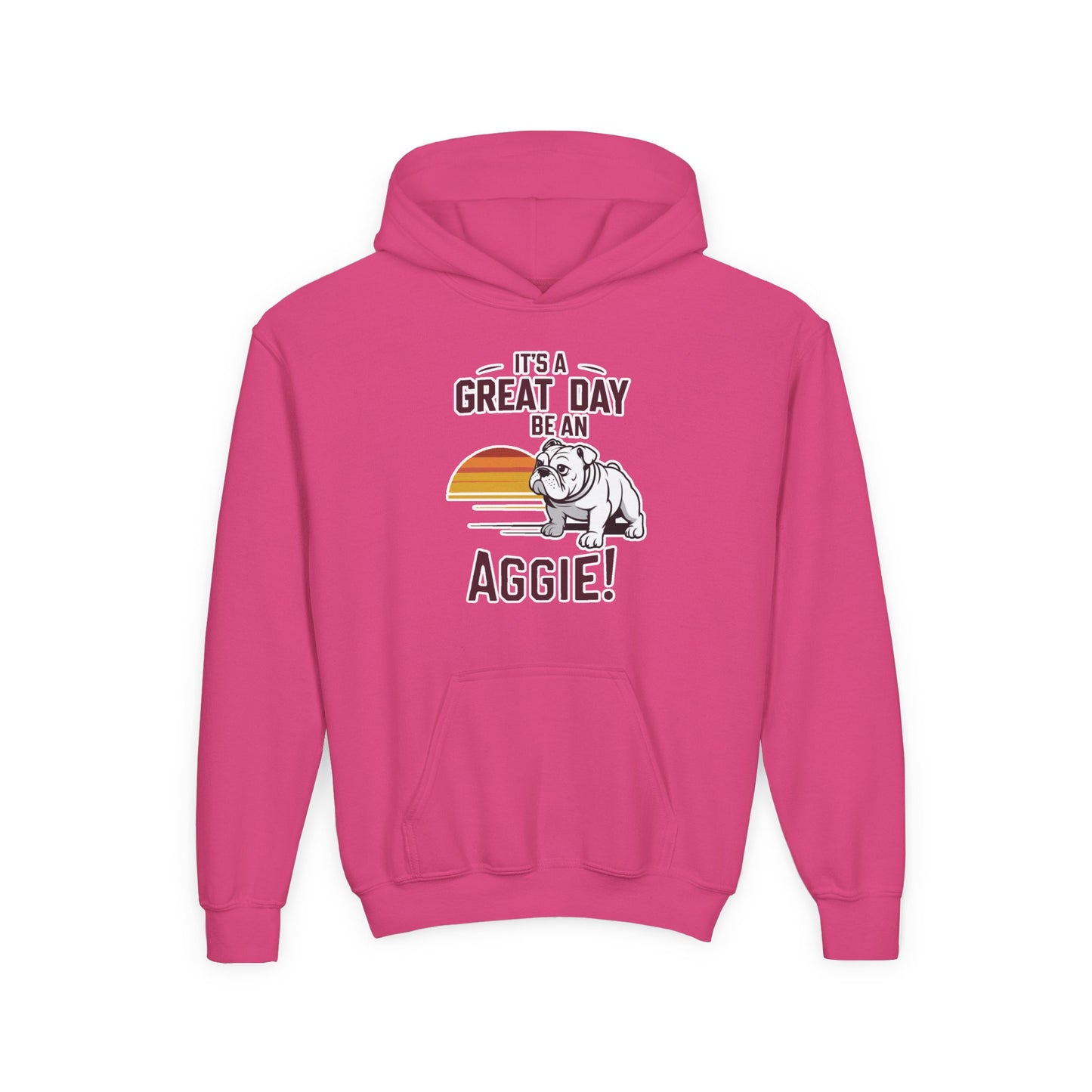 Youth Hoodie Sweatshirt \ It's a Great Day to be an Aggie! \ GDA3