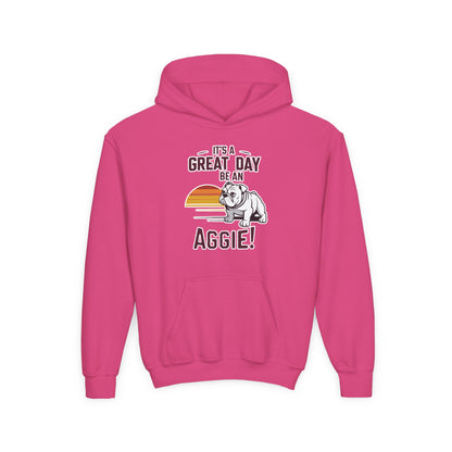 Youth Hoodie Sweatshirt \ It's a Great Day to be an Aggie! \ GDA3