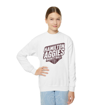 Youth Crewneck Sweatshirt \ Hamilton Aggies Basketball \ HABB2