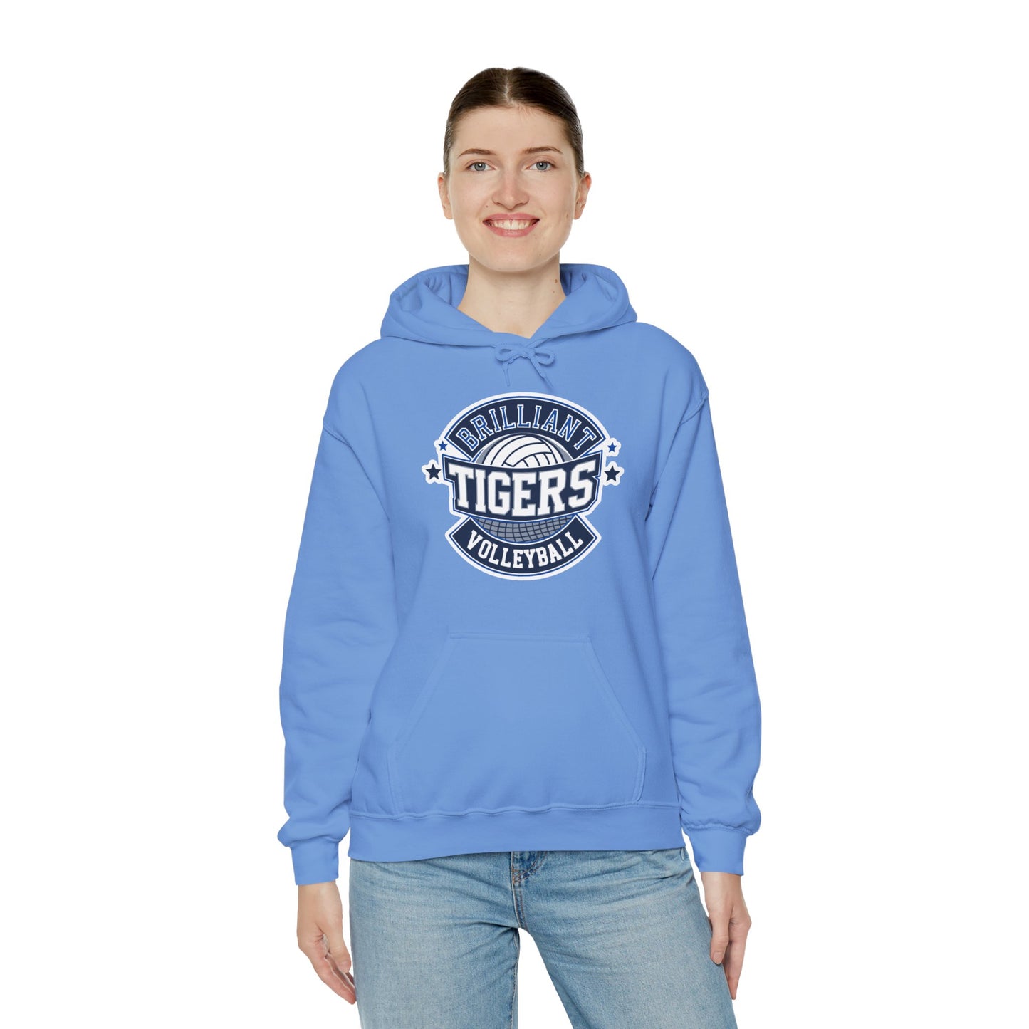 Adult Hoodie Sweatshirt \ Brilliant Tigers Volleyball \ BTV1