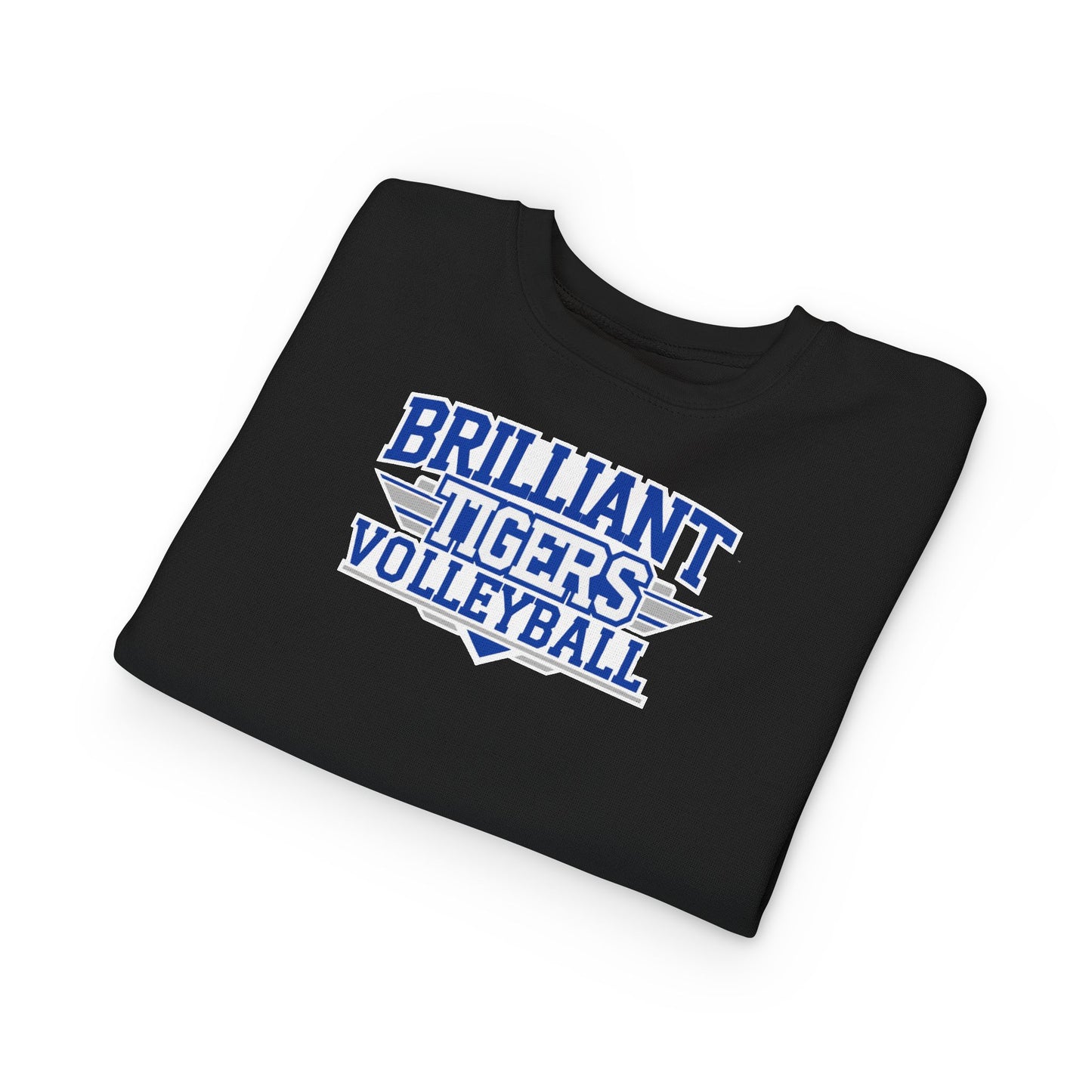 Toddler Crewneck Sweatshirt \ Brilliant Tigers Volleyball \ BTV2