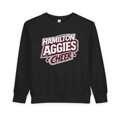 Toddler Crewneck Sweatshirt \ Hamilton Aggies Cheer \ HAC1