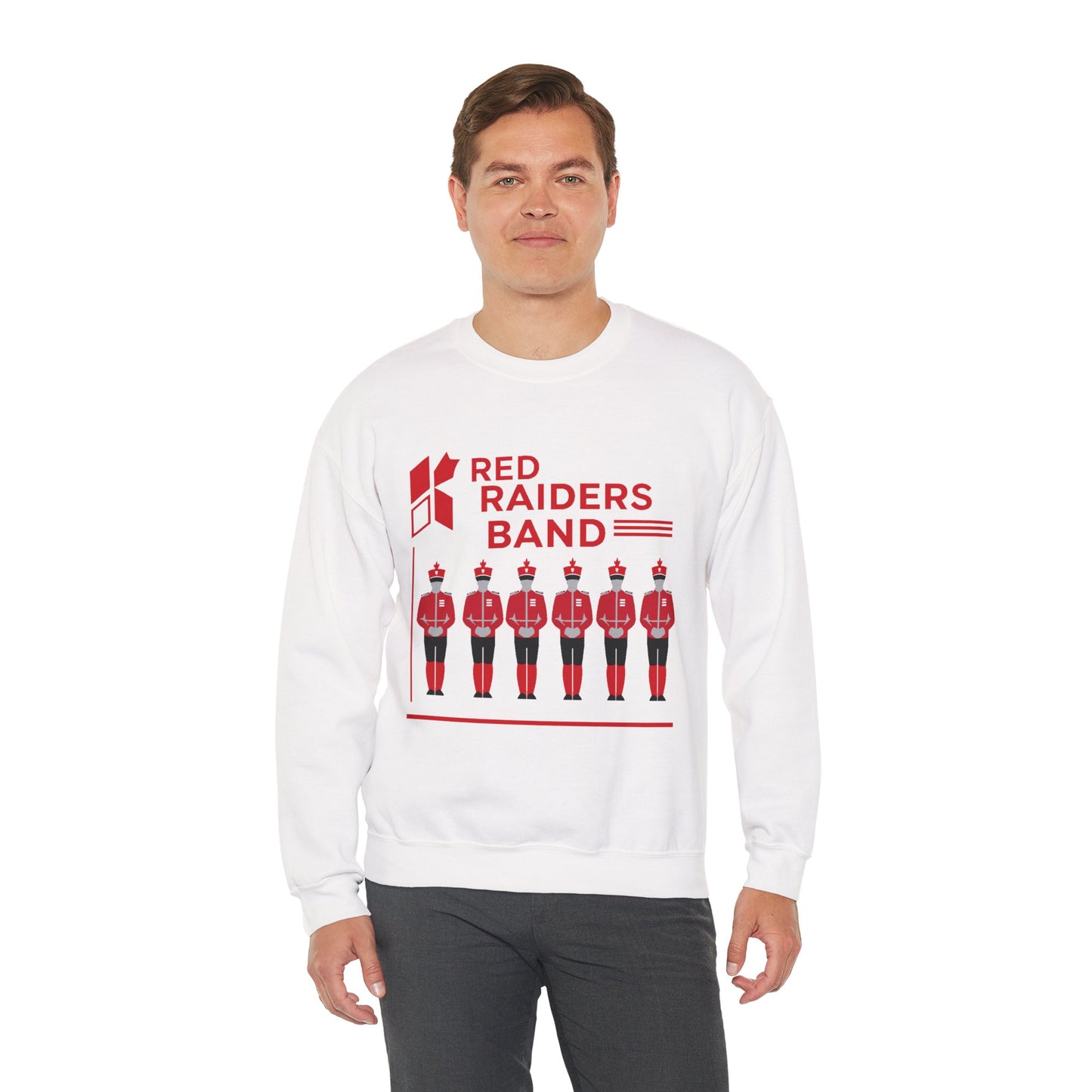 Adult Crewneck Sweatshirt \ Marion County Red Raiders Band \ MCB1