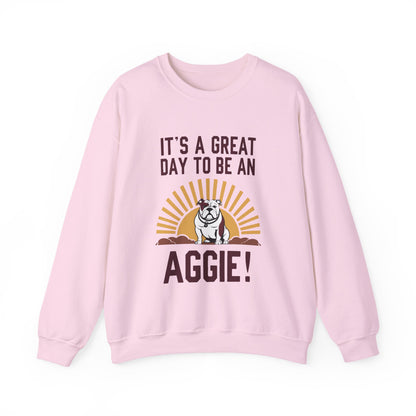 Adult Crewneck Sweatshirt \ It's a Great Day to be a Aggie! \ GDA4