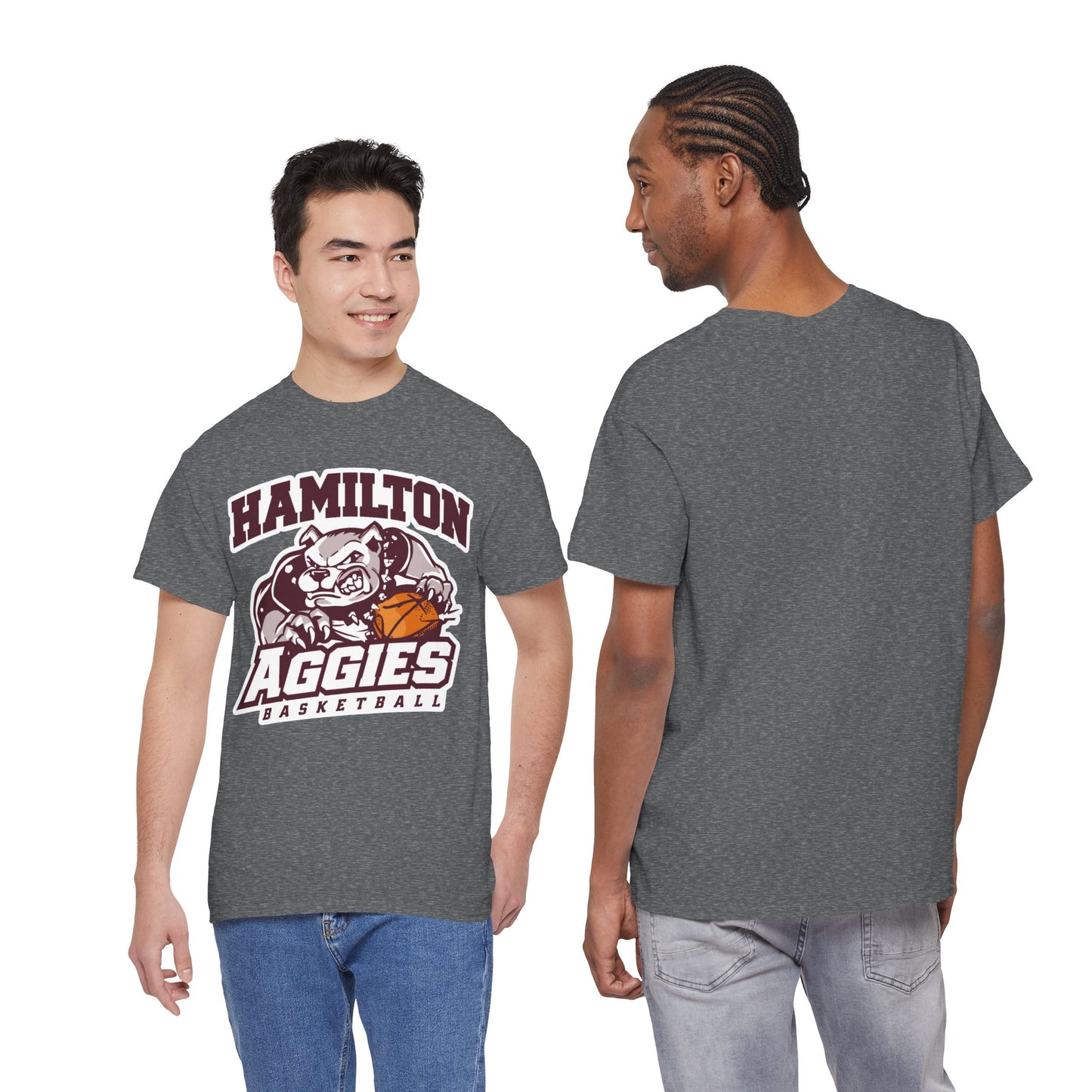 Adult Tee \ Hamilton Aggies Basketball \ HABK1