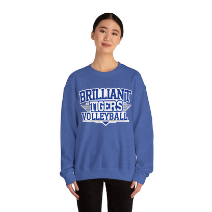 Adult Crewneck Sweatshirt \ Brilliant Tigers Volleyball \ BTV2