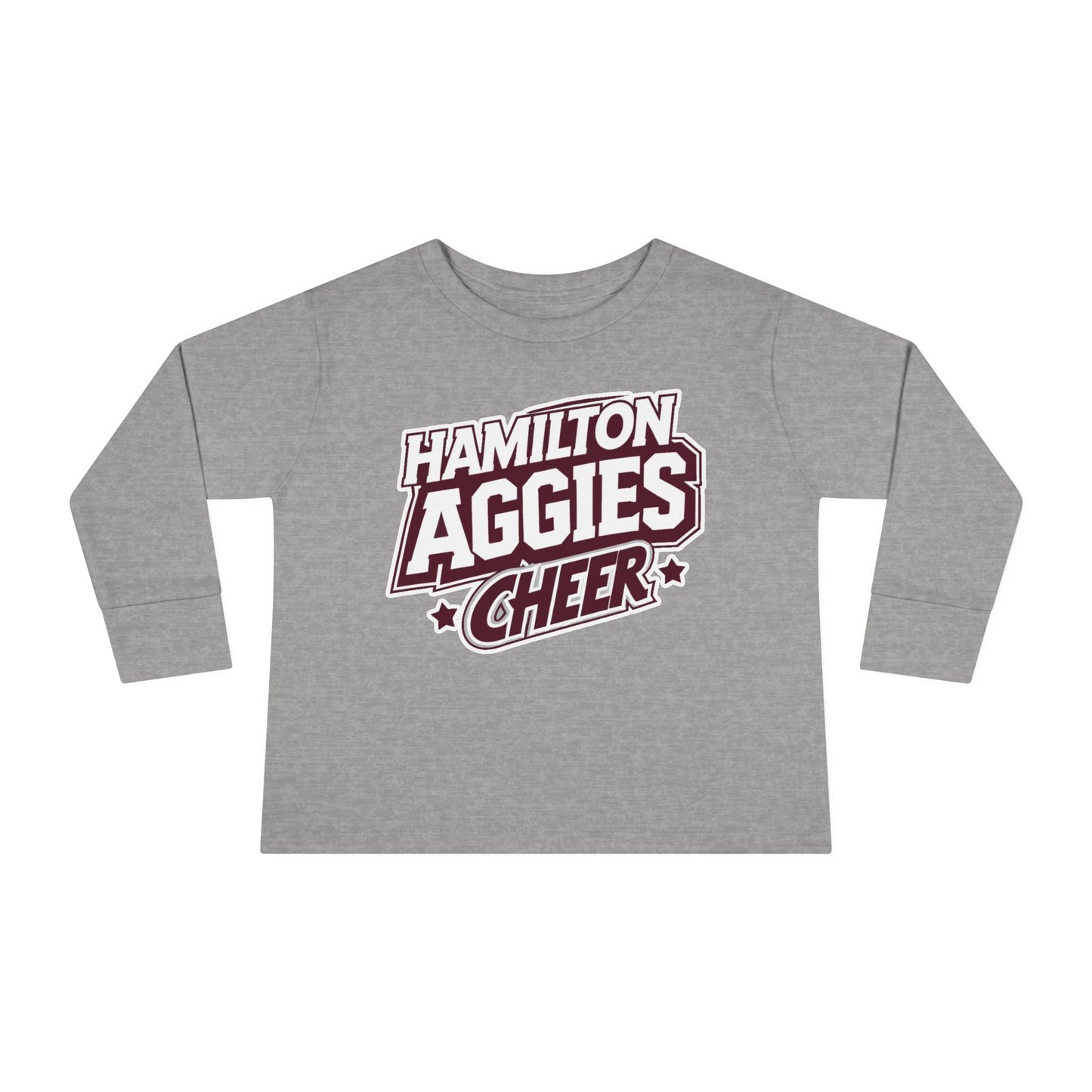 Toddler Long Sleeve Tee \ Hamilton Aggies Cheer \ HAC1