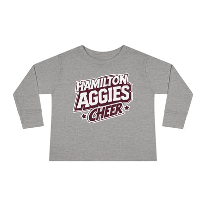 Toddler Long Sleeve Tee \ Hamilton Aggies Cheer \ HAC1