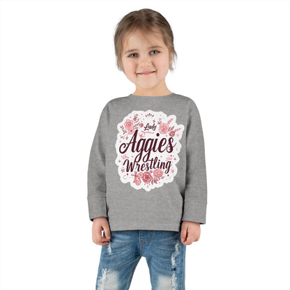 Toddler Long Sleeve Tee \ Hamilton Aggies Wrestling \ HAWG1
