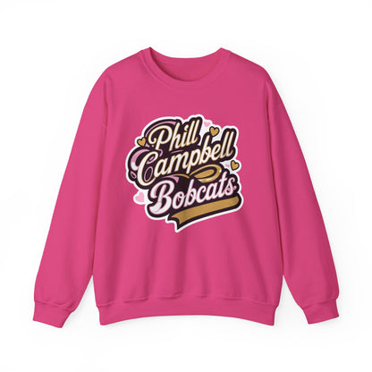 Adult Crewneck Sweatshirt \ Phill Campbell Bobcats \ PCBG1