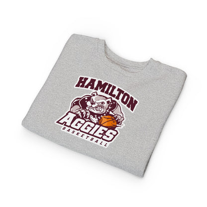 Toddler Crewneck Sweatshirt \ Hamilton Aggies Basketball \ HABB1