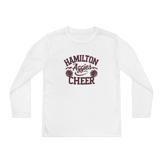 Youth Long Sleeve Tee \ Hamilton Aggies Cheer \ Style HAC2