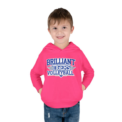 Toddler Hoodie Sweatshirt \ Brilliant Tigers Volleyball \ BTV2