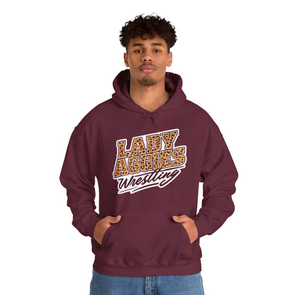 Adult Hoodie Sweatshirt \ Hamilton Aggies Wrestling \ HAWG3